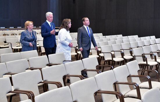Russian Prime Minister Dmitry Medvedev visits Skolkovo Technopark