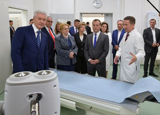 Russian Prime Minister Dmitry Medvedev visits Skolkovo Technopark