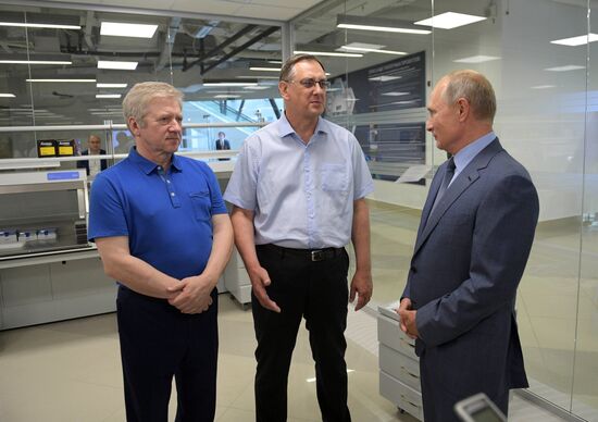 Russian President Vladimir Putin visits Sirius educational center