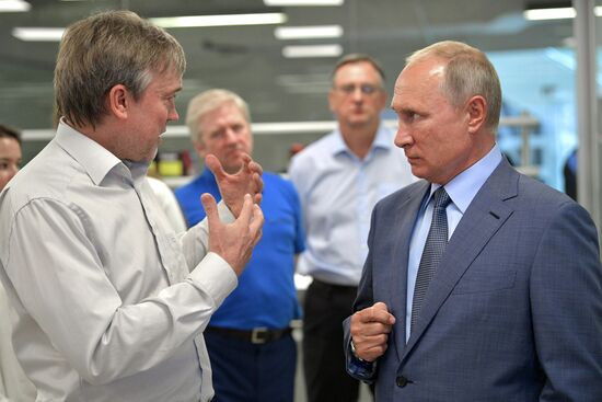 Russian President Vladimir Putin visits Sirius educational center