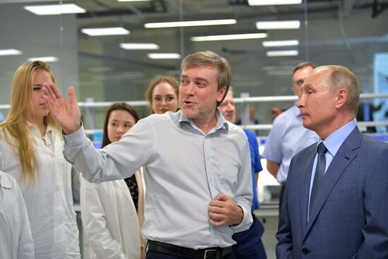 Russian President Vladimir Putin visits Sirius educational center