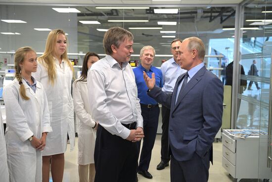 Russian President Vladimir Putin visits Sirius educational center