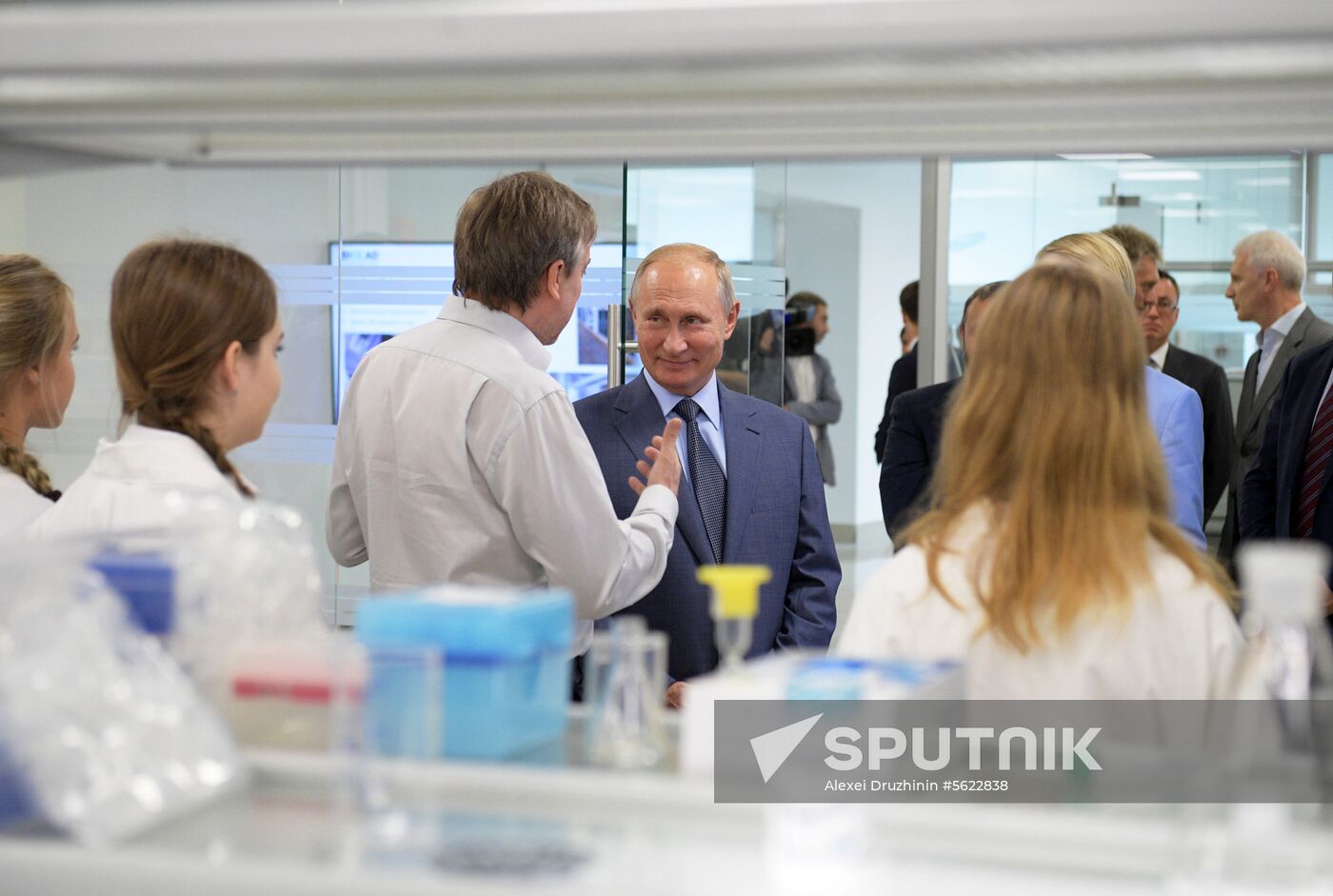 Russian President Vladimir Putin visits Sirius educational center