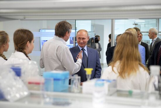 Russian President Vladimir Putin visits Sirius educational center