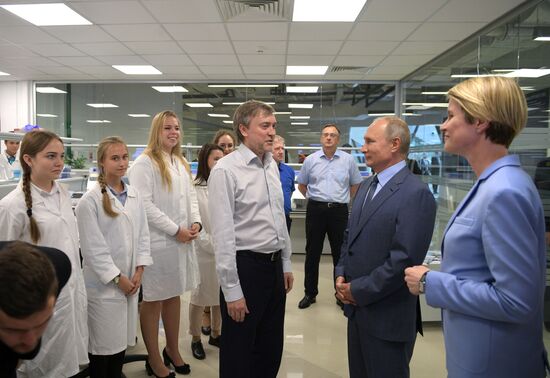 Russian President Vladimir Putin visits Sirius educational center