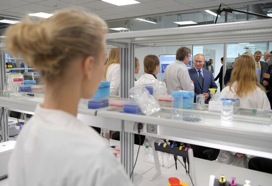 Russian President Vladimir Putin visits Sirius educational center