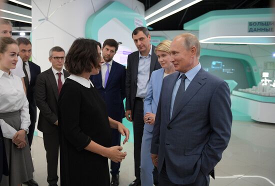 Russian President Vladimir Putin visits Sirius educational center