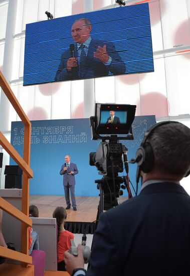 Russian President Vladimir Putin visits Sirius educational center