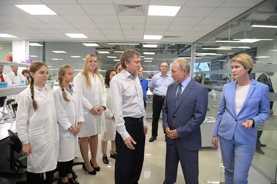 Russian President Vladimir Putin visits Sirius educational center