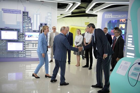 Russian President Vladimir Putin visits Sirius educational center