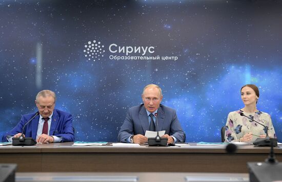 Russian President Vladimir Putin visits Sirius educational center