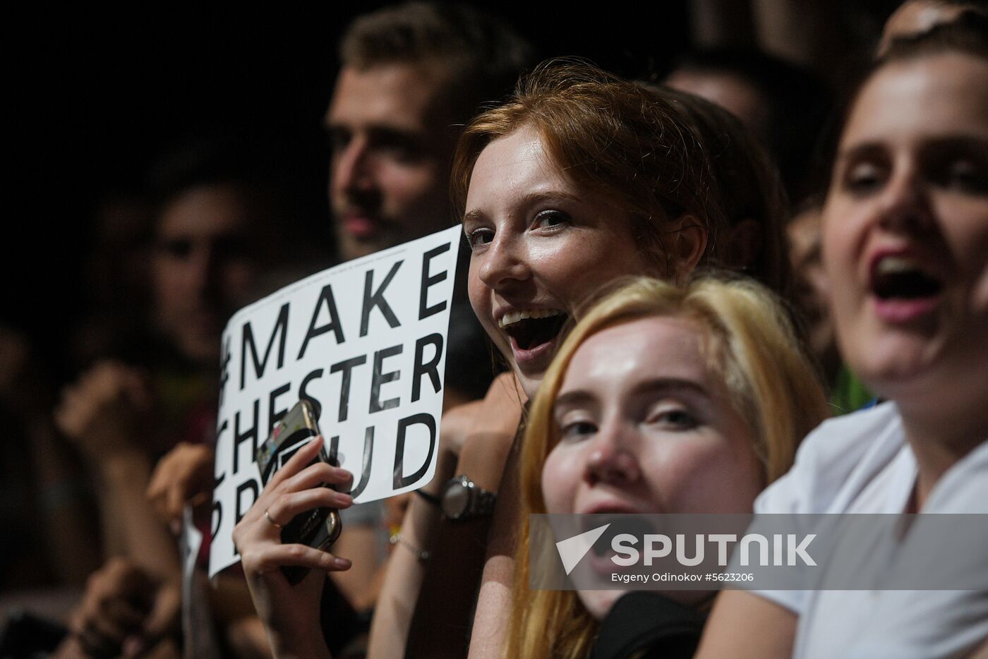 Mike Shinoda performs live in Moscow