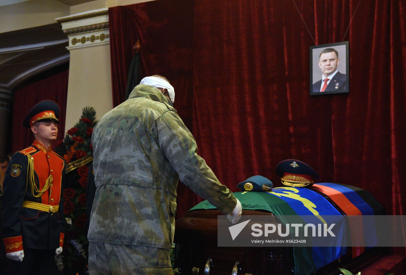 Bidding last respects to Donetsk People's Republic Head Alexander Zakharchenko