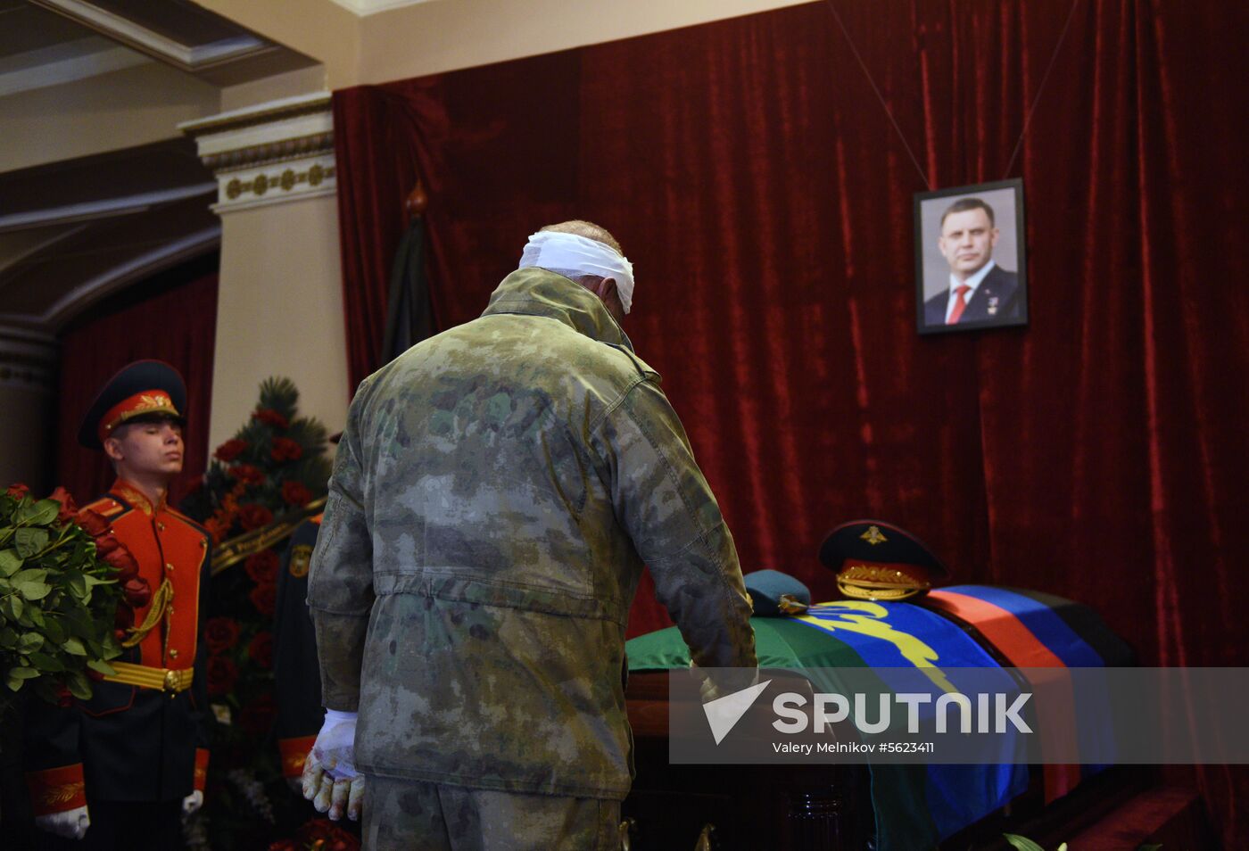 Bidding last respects to Donetsk People's Republic Head Alexander Zakharchenko