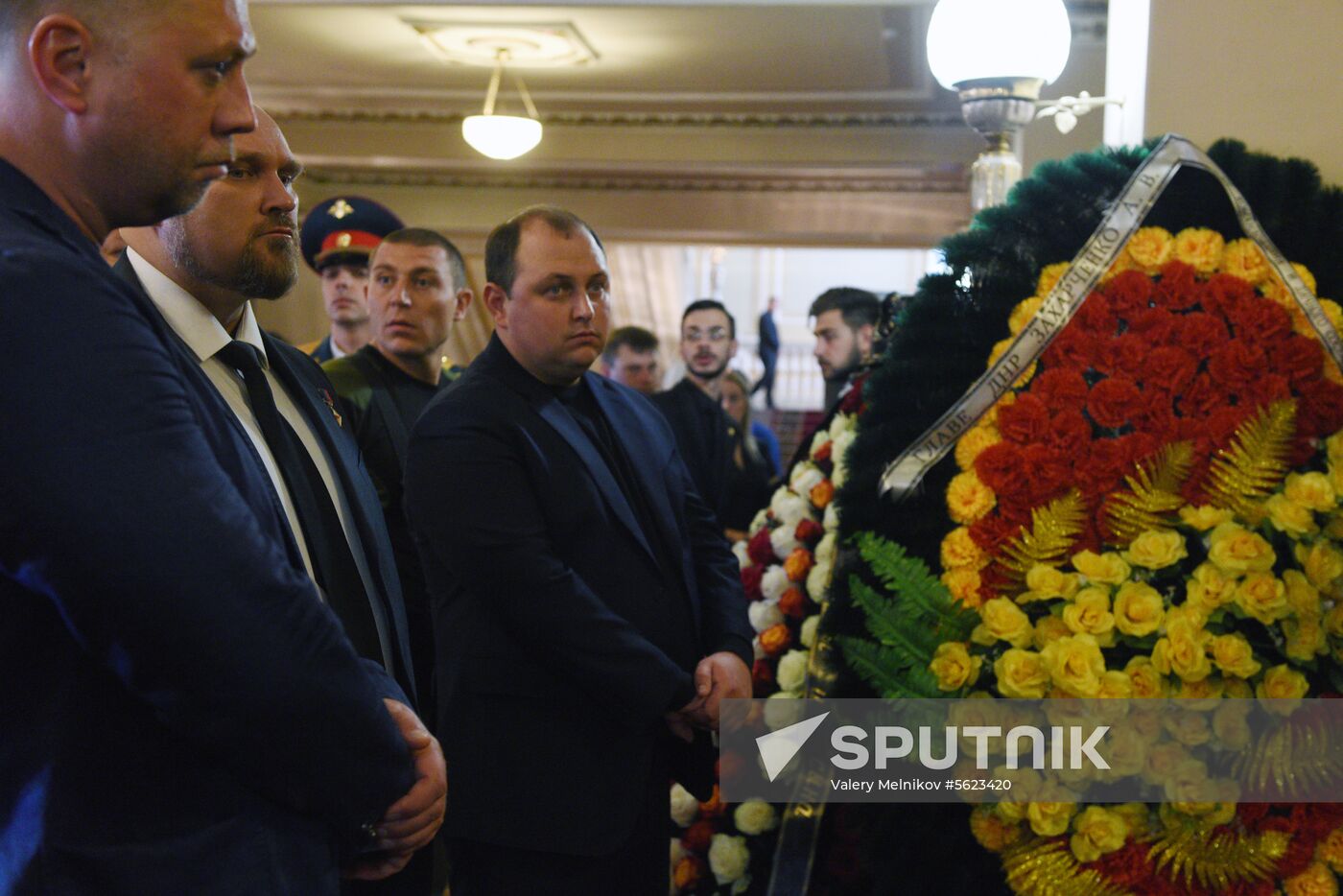 Bidding last respects to Donetsk People's Republic Head Alexander Zakharchenko