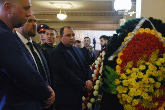 Bidding last respects to Donetsk People's Republic Head Alexander Zakharchenko