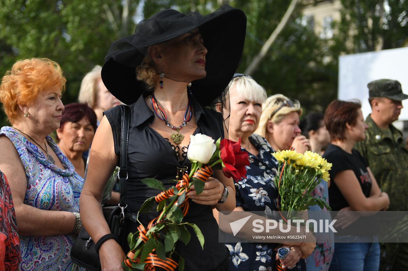 Bidding last respects to Donetsk People's Republic Head Alexander Zakharchenko
