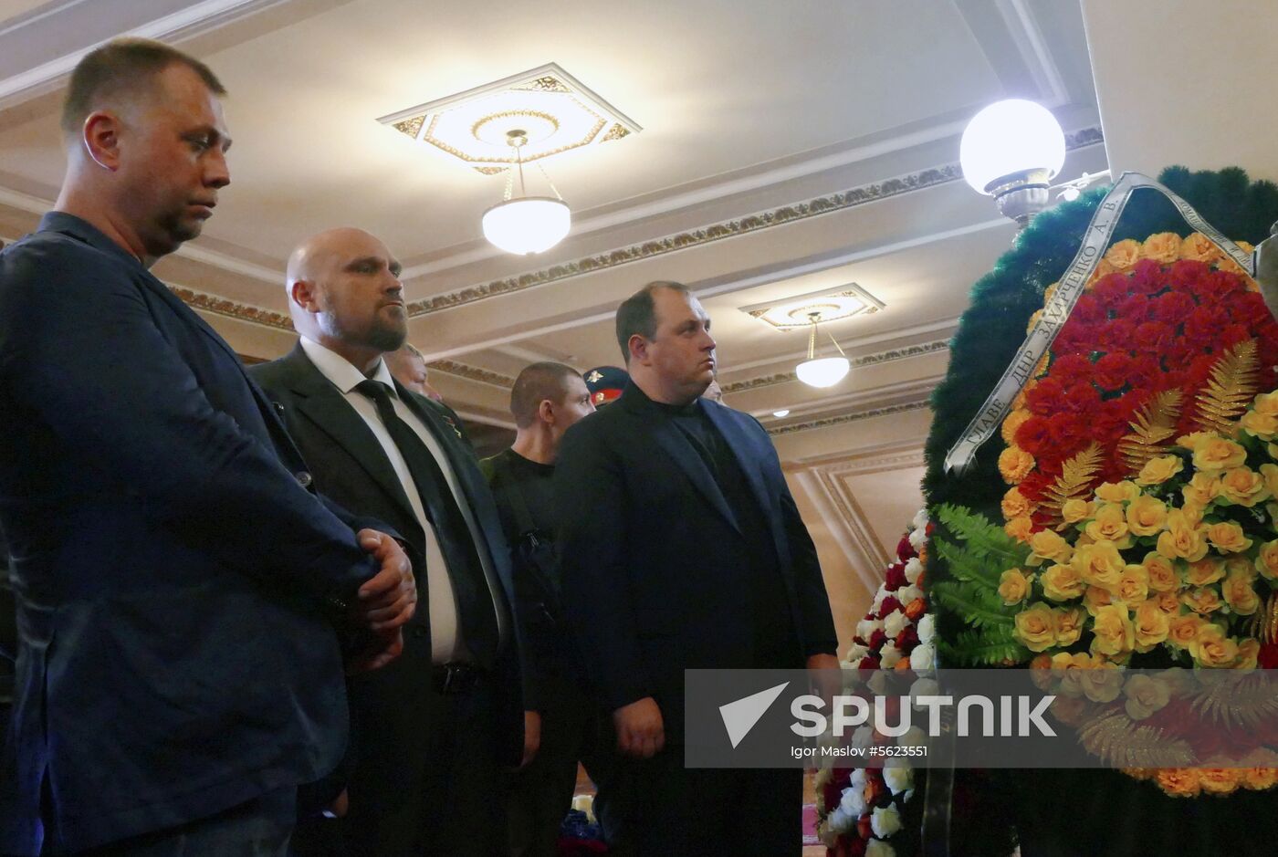 Bidding last respects to Donetsk People's Republic Head Alexander Zakharchenko