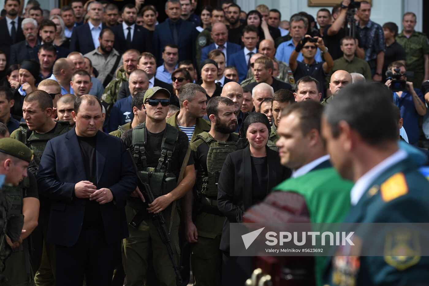 Bidding last respects to Donetsk People's Republic Head Alexander Zakharchenko