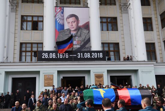 Bidding last respects to Donetsk People's Republic Head Alexander Zakharchenko