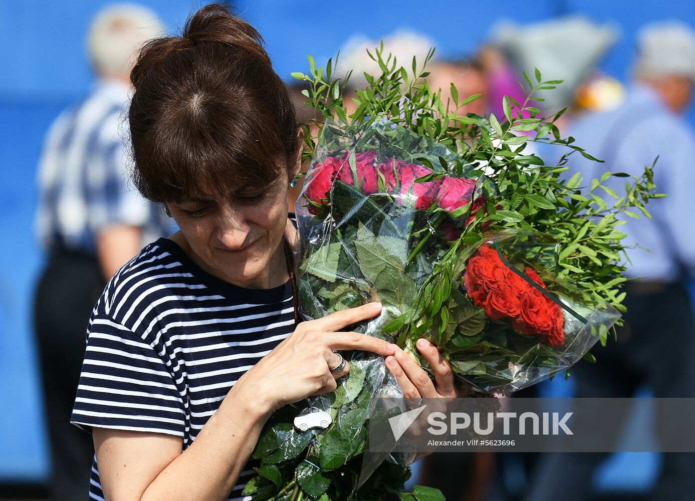 Selling flowers ahead of school year