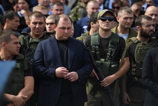 Bidding last respects to Donetsk People's Republic Head Alexander Zakharchenko