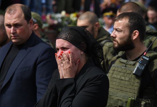 Bidding last respects to Donetsk People's Republic Head Alexander Zakharchenko