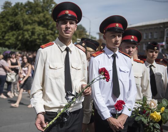 Bidding last respects to Donetsk People's Republic Head Alexander Zakharchenko
