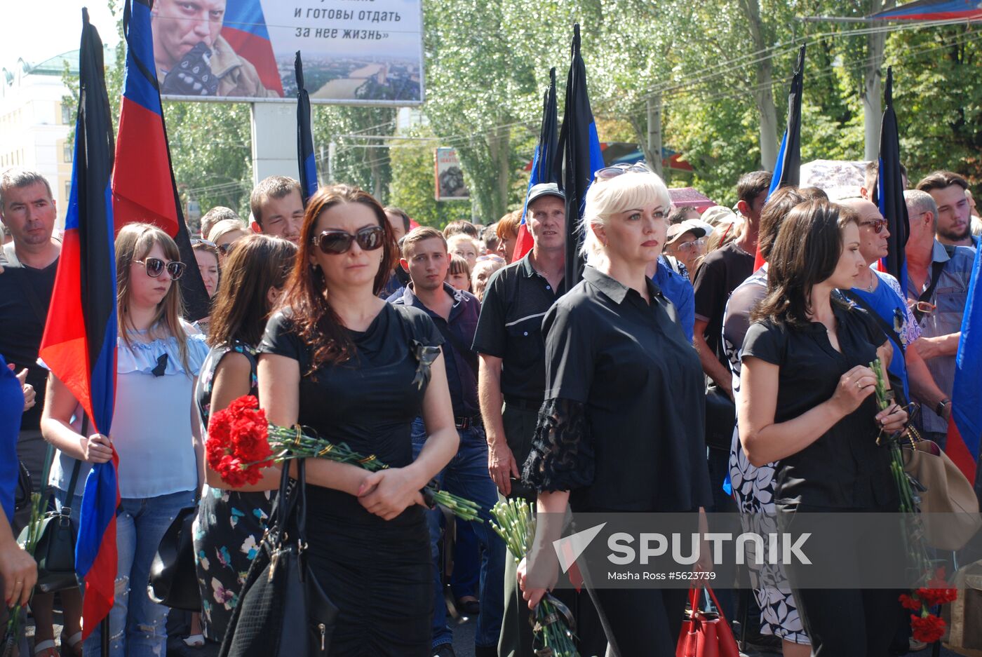 Bidding last respects to Donetsk People's Republic Head Alexander Zakharchenko
