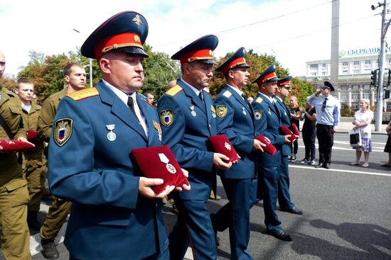 Bidding last respects to Donetsk People's Republic Head Alexander Zakharchenko