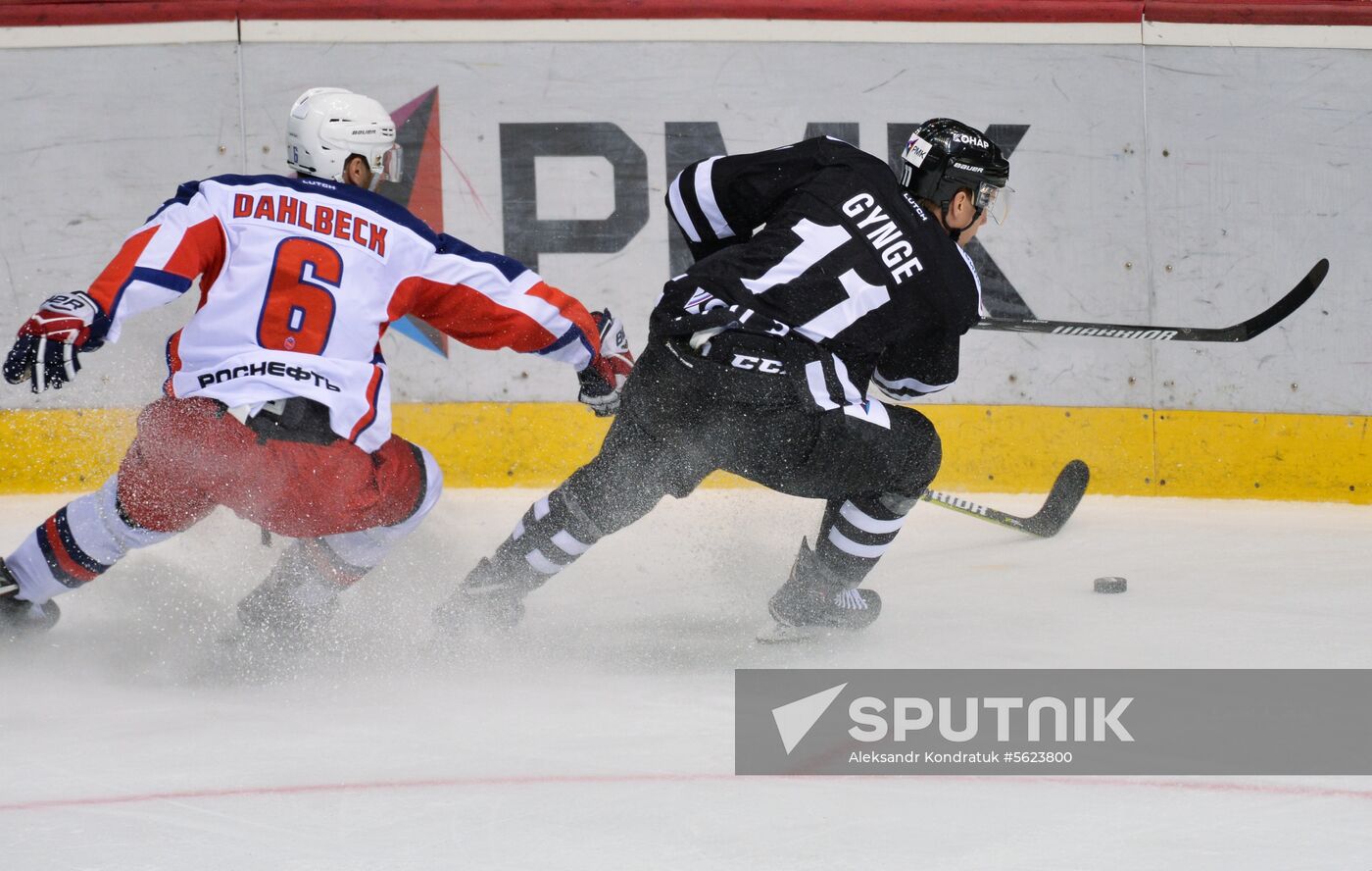 Ice hockey. Kontinental Hockey League. Traktor vs. CSKA
