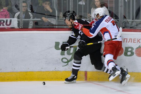 Ice hockey. Kontinental Hockey League. Traktor vs. CSKA