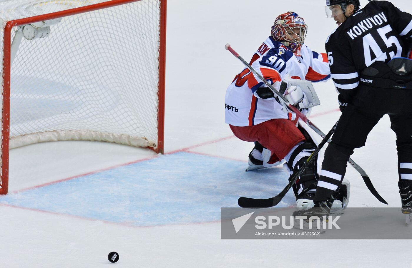 Ice hockey. Kontinental Hockey League. Traktor vs. CSKA