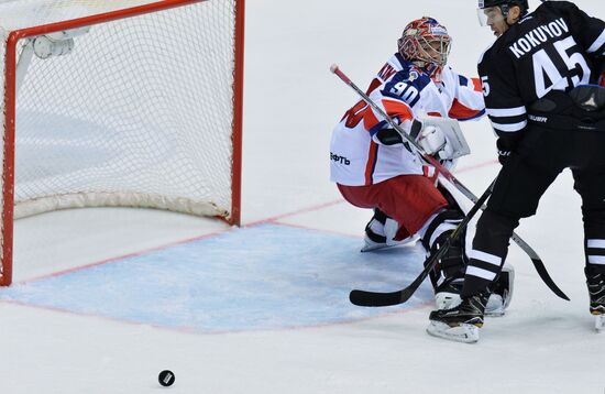 Ice hockey. Kontinental Hockey League. Traktor vs. CSKA