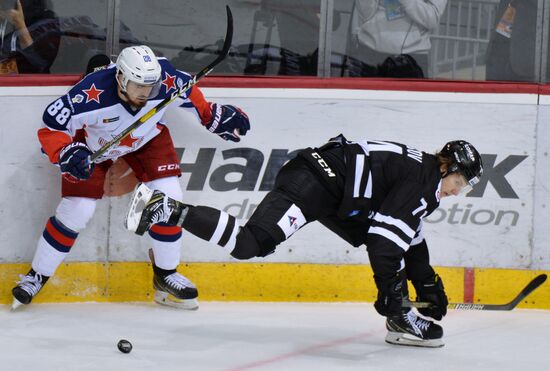 Ice hockey. Kontinental Hockey League. Traktor vs. CSKA