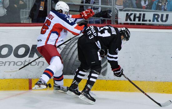 Ice hockey. Kontinental Hockey League. Traktor vs. CSKA