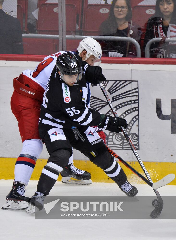 Ice hockey. Kontinental Hockey League. Traktor vs. CSKA