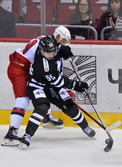 Ice hockey. Kontinental Hockey League. Traktor vs. CSKA
