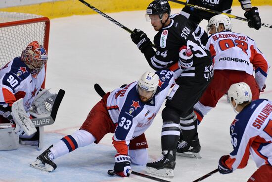 Ice hockey. Kontinental Hockey League. Traktor vs. CSKA