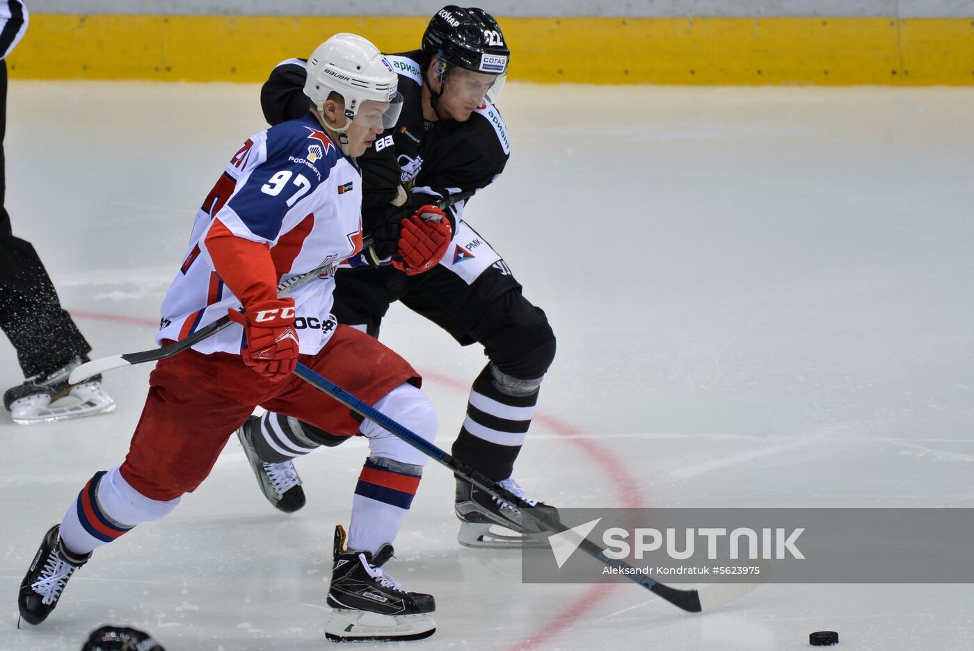 Ice hockey. Kontinental Hockey League. Traktor vs. CSKA