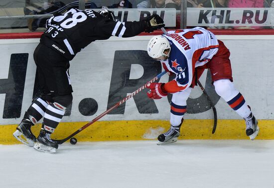 Ice hockey. Kontinental Hockey League. Traktor vs. CSKA