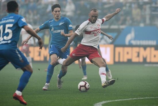 Football. Russian Football Premier League. Zenit vs. Spartak