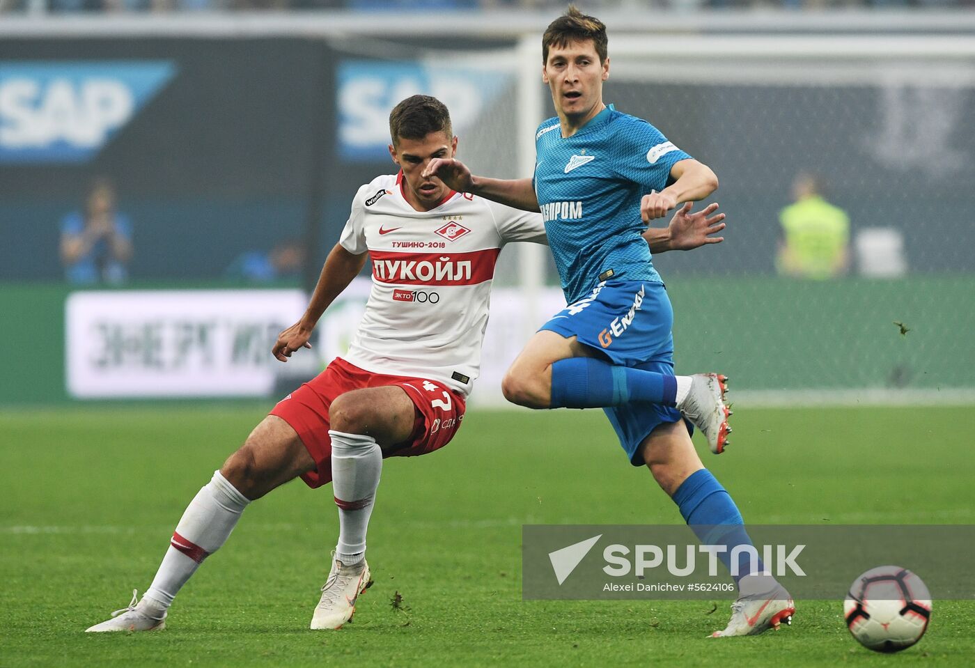 Football. Russian Football Premier League. Zenit vs. Spartak