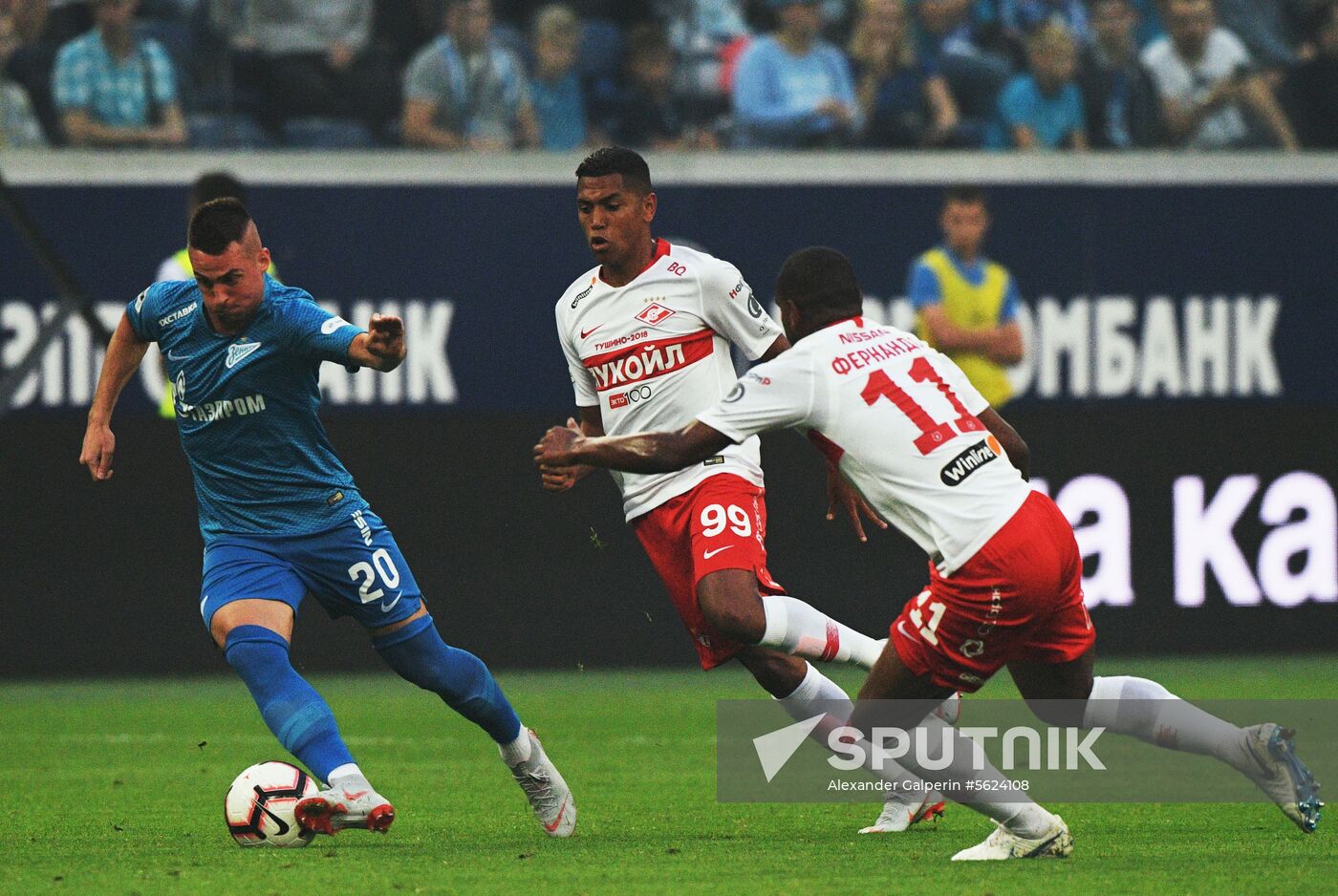 Football. Russian Football Premier League. Zenit vs. Spartak