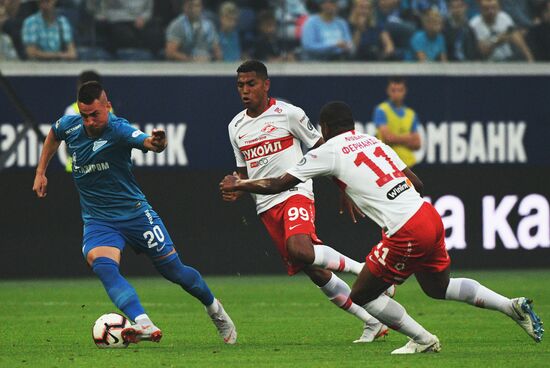 Football. Russian Football Premier League. Zenit vs. Spartak