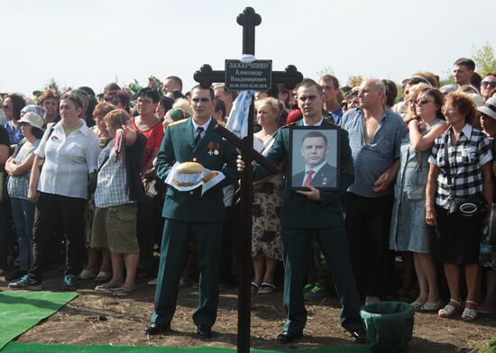 Bidding last respects to Donetsk People's Republic Head Alexander Zakharchenko