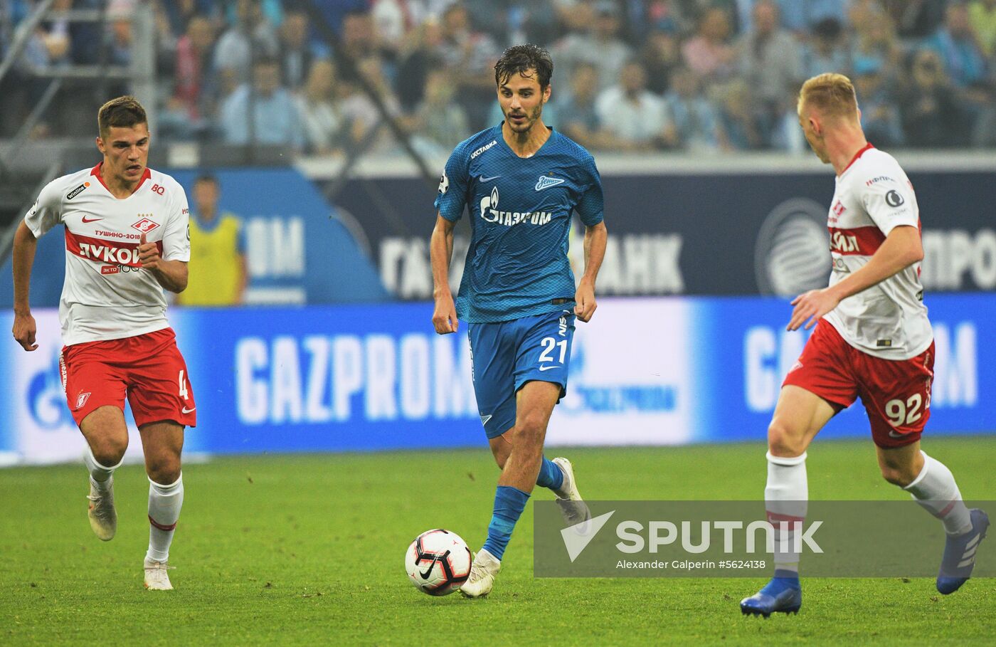 Football. Russian Football Premier League. Zenit vs. Spartak