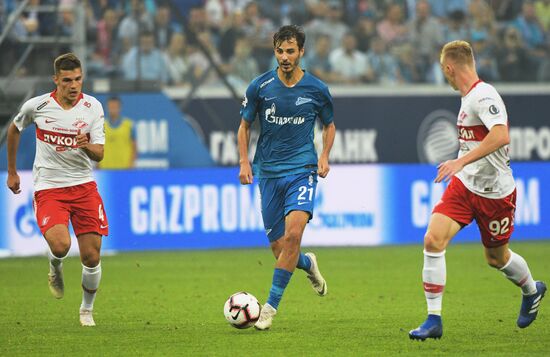 Football. Russian Football Premier League. Zenit vs. Spartak