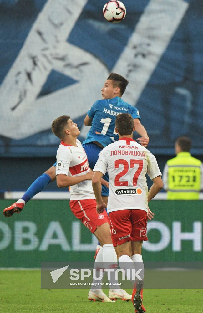 Football. Russian Football Premier League. Zenit vs. Spartak
