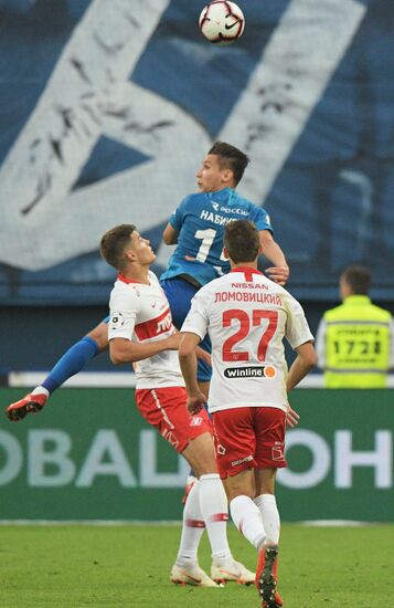 Football. Russian Football Premier League. Zenit vs. Spartak